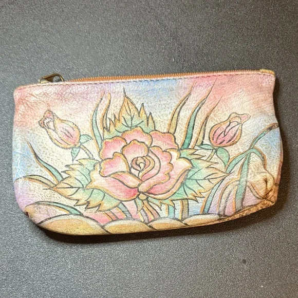 Anuschka Hand Painted Change Purse - Picture 1 of 2
